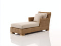 Bain de soleil - Rotin-Tissu - 176 x 79 x 82 cm - Naturel-Beige clair - Contemporain